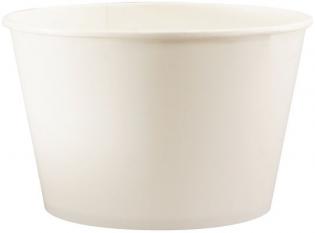 BFC1000 - Pot à glace en Carton + PE - Blanc, 1000ml, ø134 h 120mm