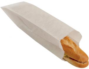 MPS125 - Sac Sandwich ingraissable en Papier - Blanc, 100x350x50mm