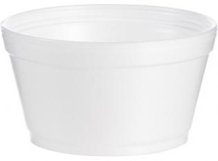 GX12M - Pot à soupe isotherme en PSE - Blanc, 350ml, ø116 h 64mm
