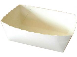 BAC150 - Barquette en Carton + PE - Blanc, 1500g, 130x190 h 70mm