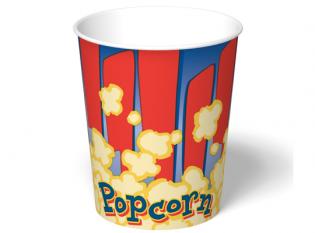 GCP32 - Pot à PopCorn en Carton + PE - Coloré, 900ml, 115 h140mm