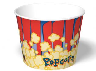 GCP86 - Pot à PopCorn en Carton + PE - Coloré, 2400ml, 188 h144mm