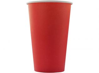 GC501 - Gobelet Red cup en Carton + PE - Rouge, 40cl, ø 90