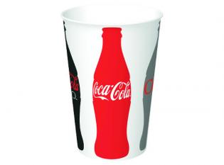 Visuel du produit GC553 - Gobelet Coca-Cola en Carton + PE - Coca-Cola, 50cl, ø 90